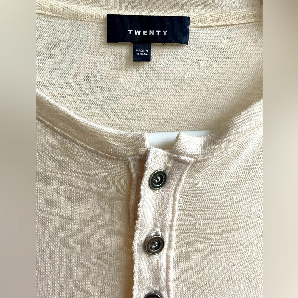 Twenty Montreal ‘Brooks Slub Henley’ Size XL